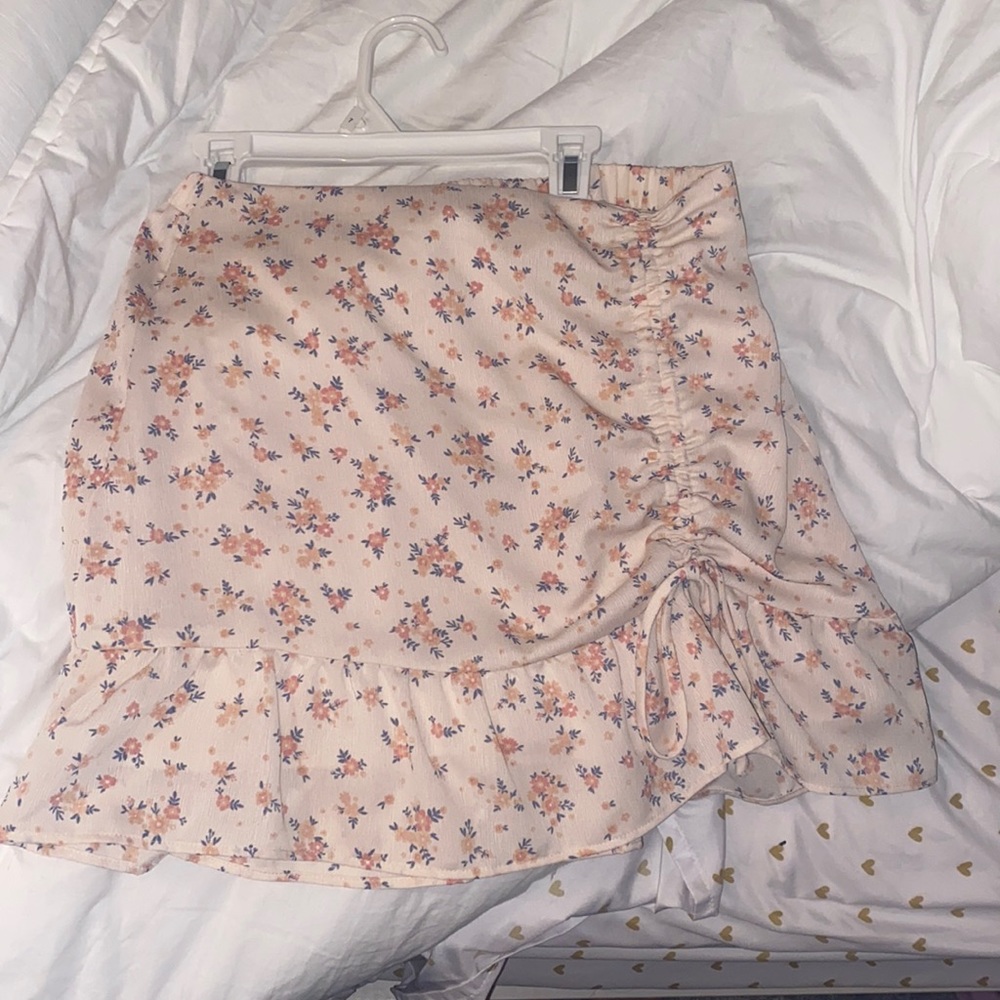 Lelis floral mini skirt